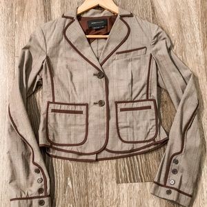Bcbg maxazria XXS brown blazer